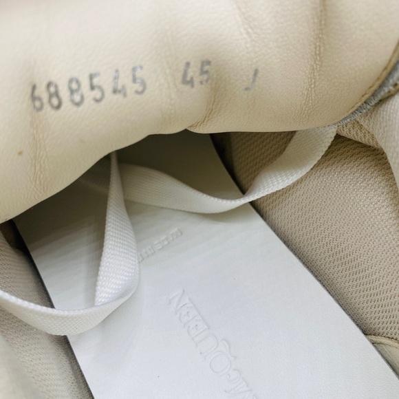 Alexander McQueen Men’s Mid Court Trainer Sneakers Size 12 NWB AUTHENTIC - Picture 6 of 10